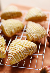 Pumpkin Scones with Cream Cheese Frosting