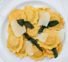 Butternut Squash Ravioli with a Brown Butter Sage Sauce (Ravioli di Zucca)