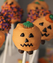 Halloween Pumpkin Cake Pops