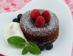 Salted Caramel Molten Chocolate Lava Cake