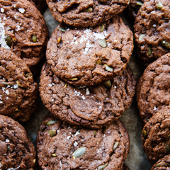 Chocolate Chunk Pumpkin Seed Cookies