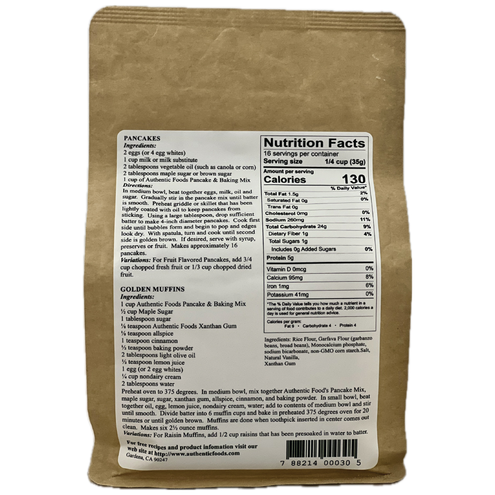 Gluten Free Pancake & Baking Mix